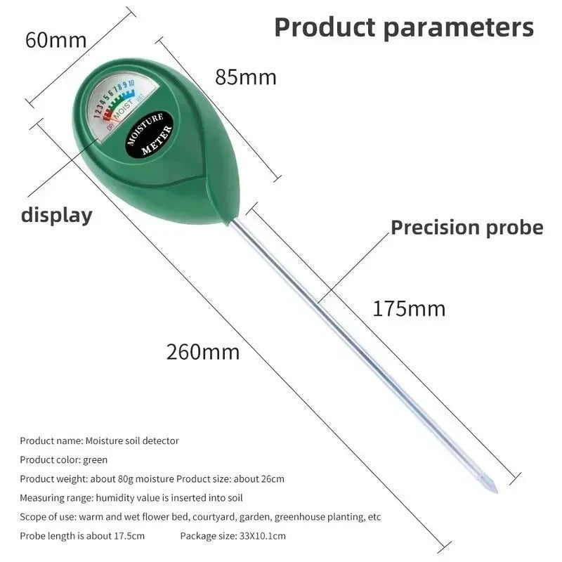 Soil Moisture Meter Plant Watering Tester Garden Soil Humidity Monitor Gauge