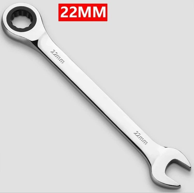 12Point Metric Ratchet Wrench 6mm-22mm Combination Spanner Chrome Vanadium Steel