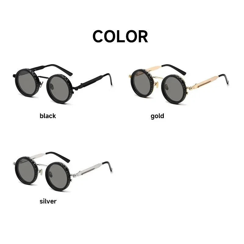 Polarized Round Sunglasse ND9 Adjustable Dimming Retro Fishing UV400 Shade Eyewa