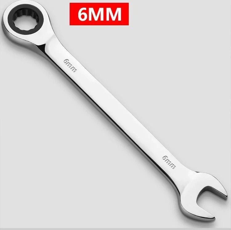 12Point Metric Ratchet Wrench 6mm-22mm Combination Spanner Chrome Vanadium Steel