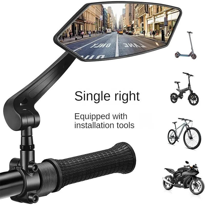 2X Cycling Bike Handlebar Mirror 22-25mm For Mountain Road Bike E-Bike Scooter N