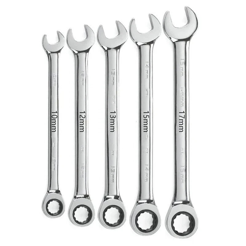 12Point Metric Ratchet Wrench 6mm-22mm Combination Spanner Chrome Vanadium Steel