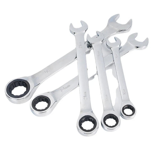12Point Metric Ratchet Wrench 6mm-22mm Combination Spanner Chrome Vanadium Steel