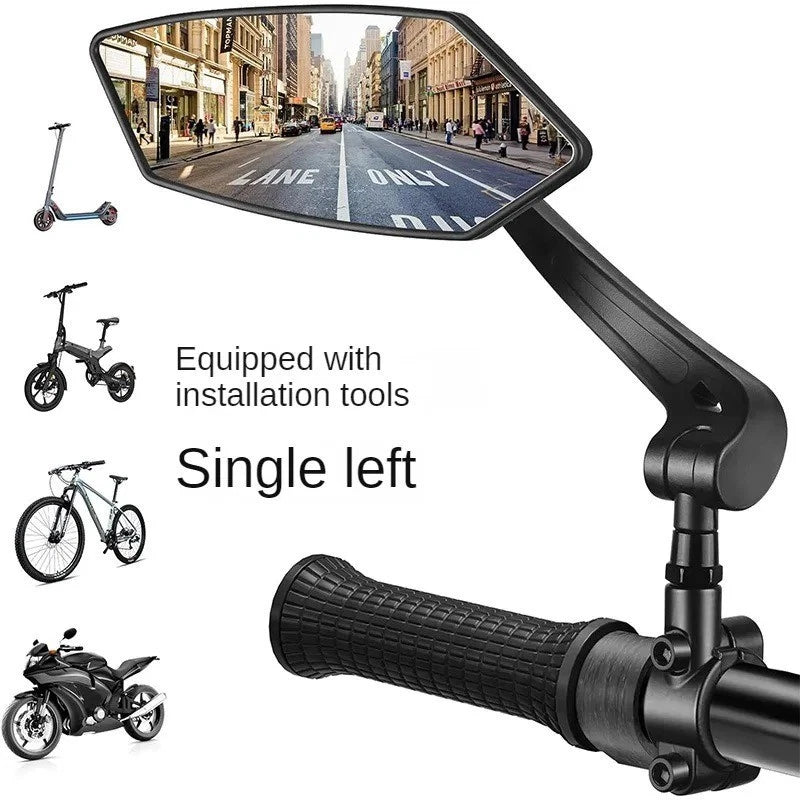 2X Cycling Bike Handlebar Mirror 22-25mm For Mountain Road Bike E-Bike Scooter N
