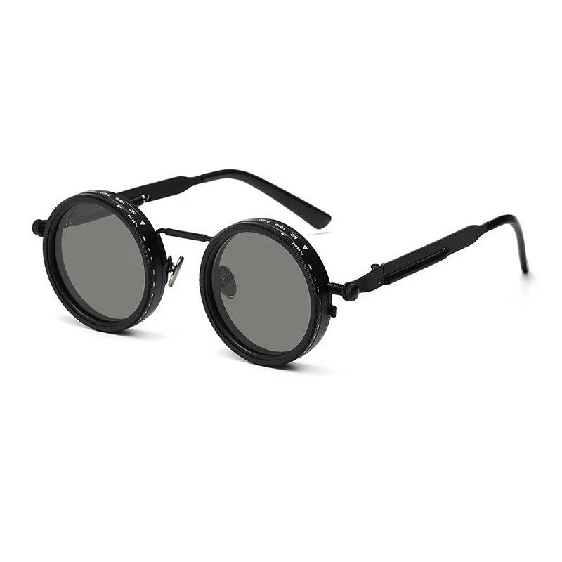 Polarized Round Sunglasse ND9 Adjustable Dimming Retro Fishing UV400 Shade Eyewa