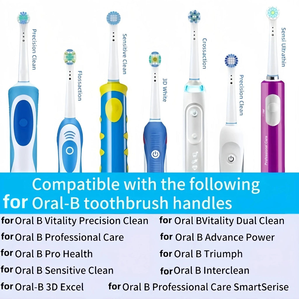 4/12/20 Replacement Brush Heads for Oral-B Braun Electric Toothbrush Professiona